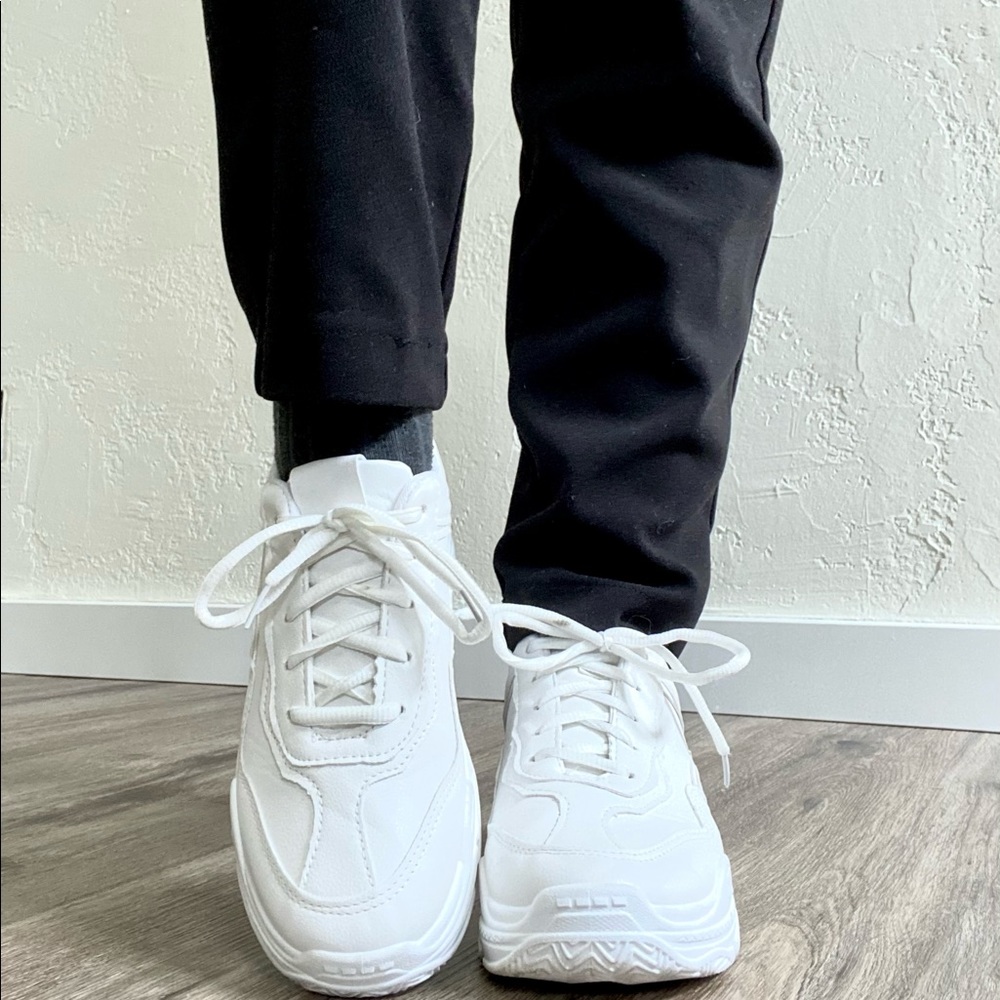 White Platform Sneakers